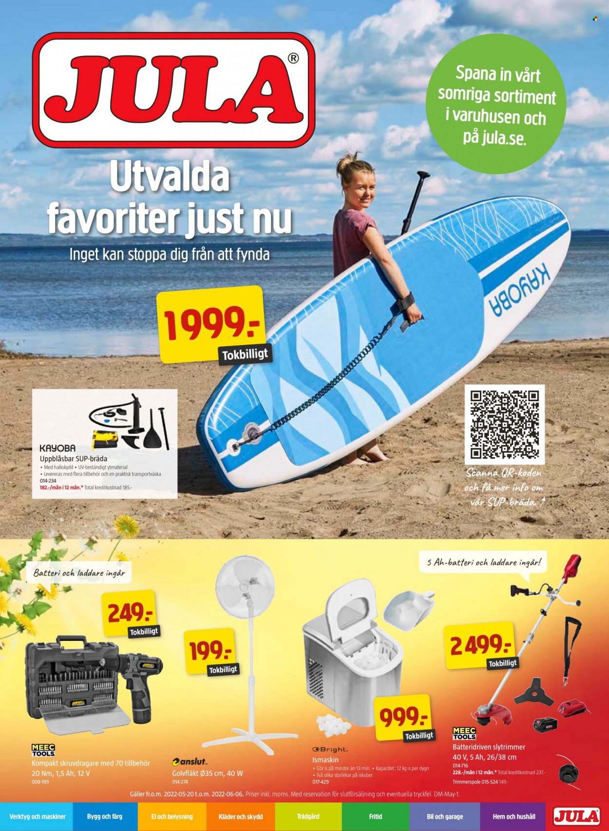 Jula reklamblad - 20/5 2022 - 6/6 2022. Sida 1