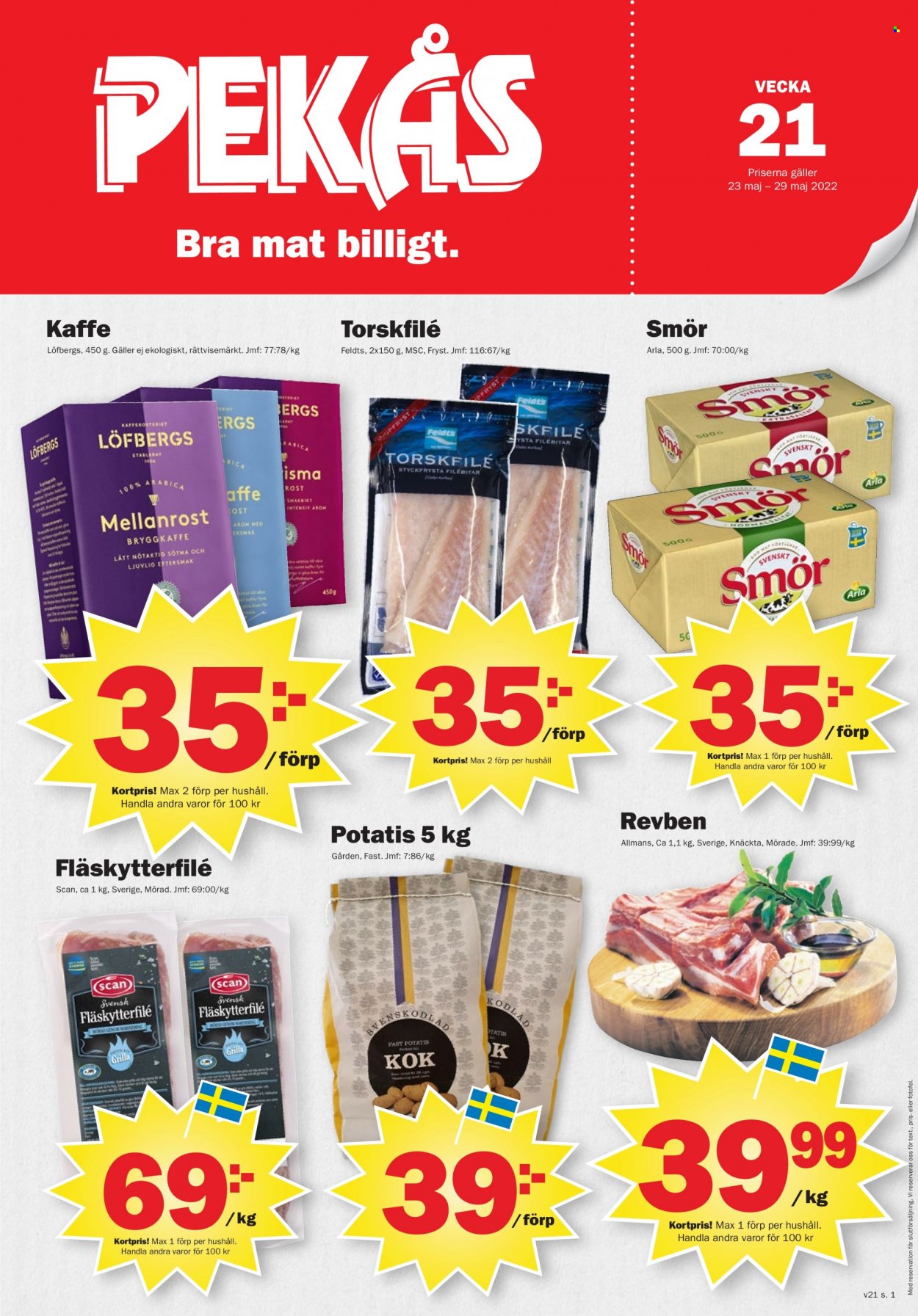 Pekås reklamblad - 23/5 2022 - 29/5 2022. Sida 1