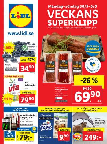 Lidl reklamblad - 30/5 2022 - 5/6 2022.