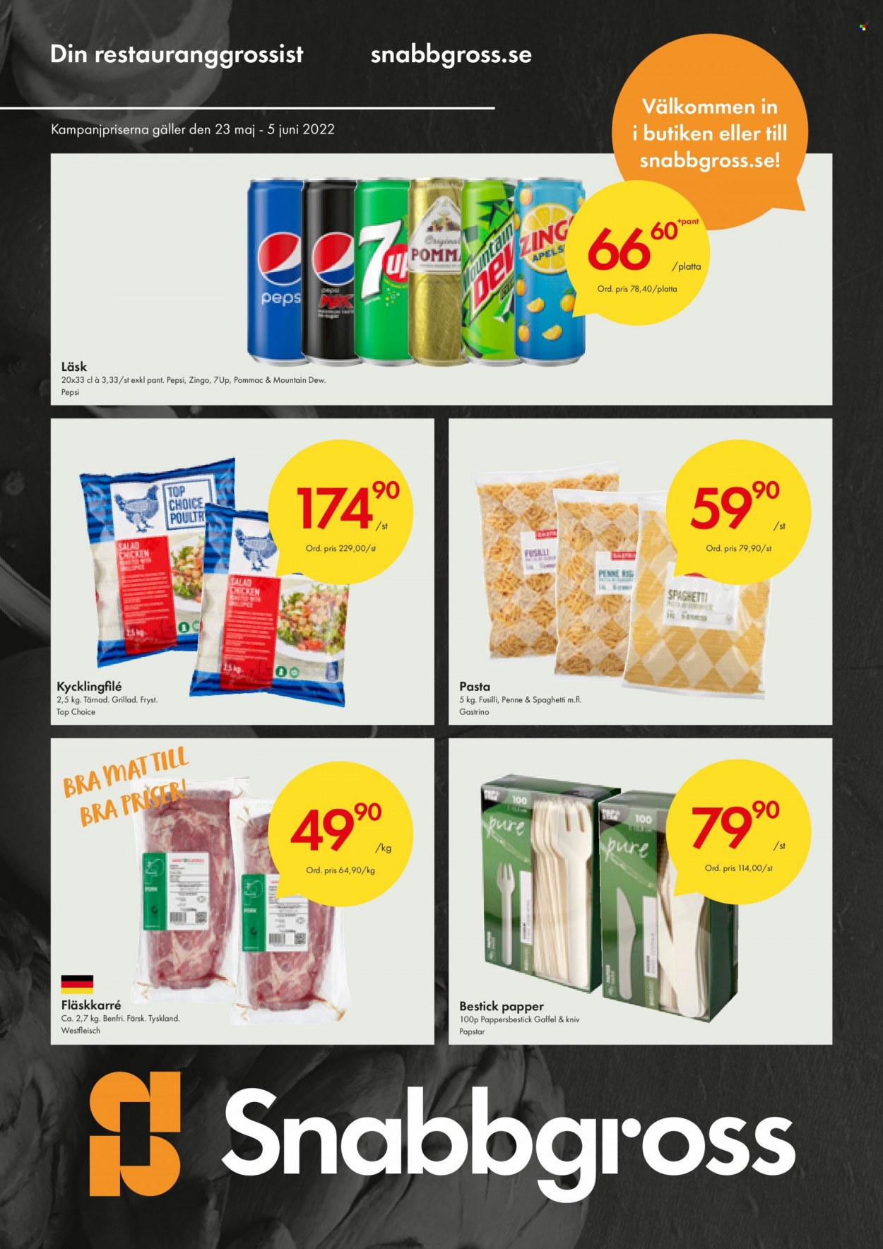 Snabbgross reklamblad - 23/5 2022 - 5/6 2022. Sida 1