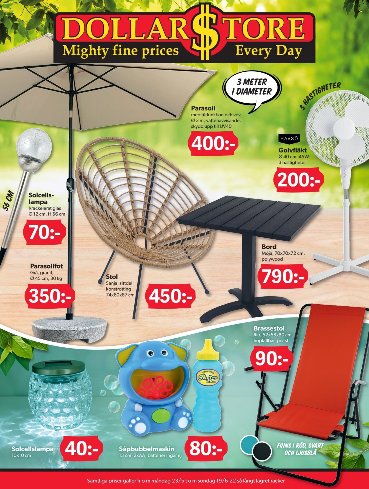 DollarStore reklamblad - 23/5 2022 - 19/6 2022. Sida 1