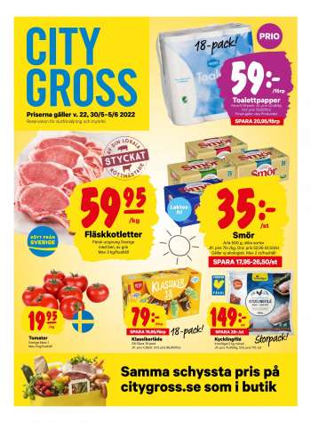 City Gross reklamblad - 30/5 2022 - 5/6 2022.
