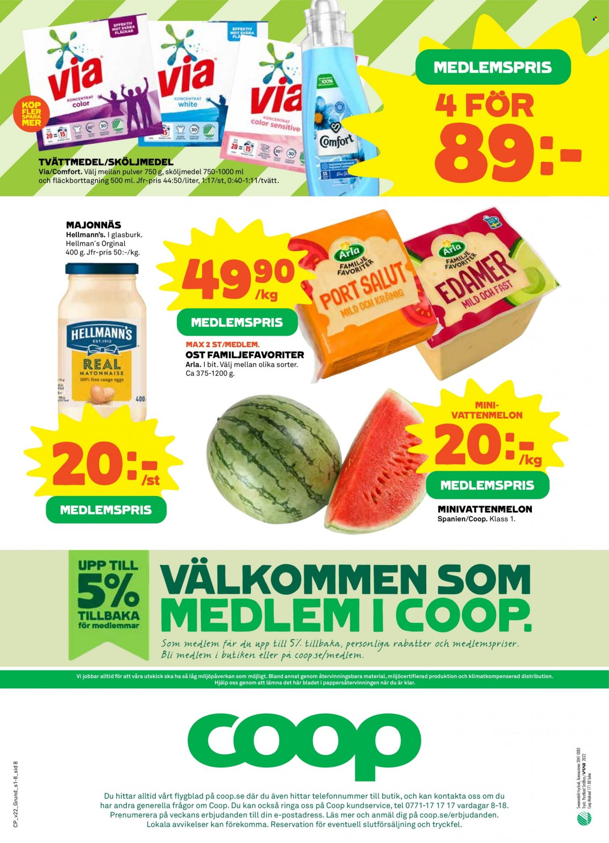 Coop reklamblad - 30/5 2022 - 5/6 2022. Sida 8