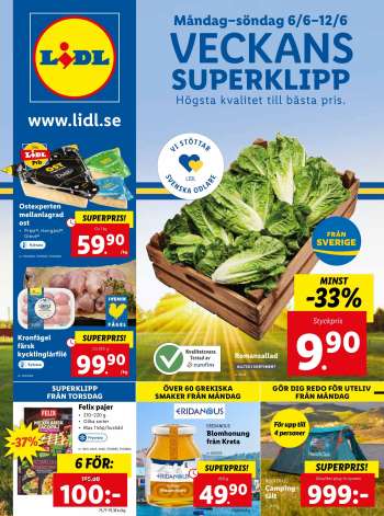 Lidl reklamblad - 6/6 2022 - 12/6 2022.