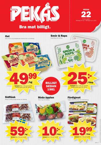 Pekås reklamblad - 30/5 2022 - 6/6 2022.
