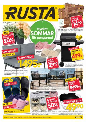 Rusta reklamblad - 1/6 2022 - 6/6 2022.