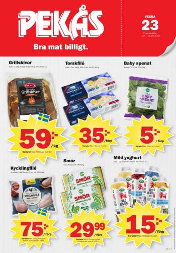 Pekås reklamblad - 7/6 2022 - 12/6 2022.
