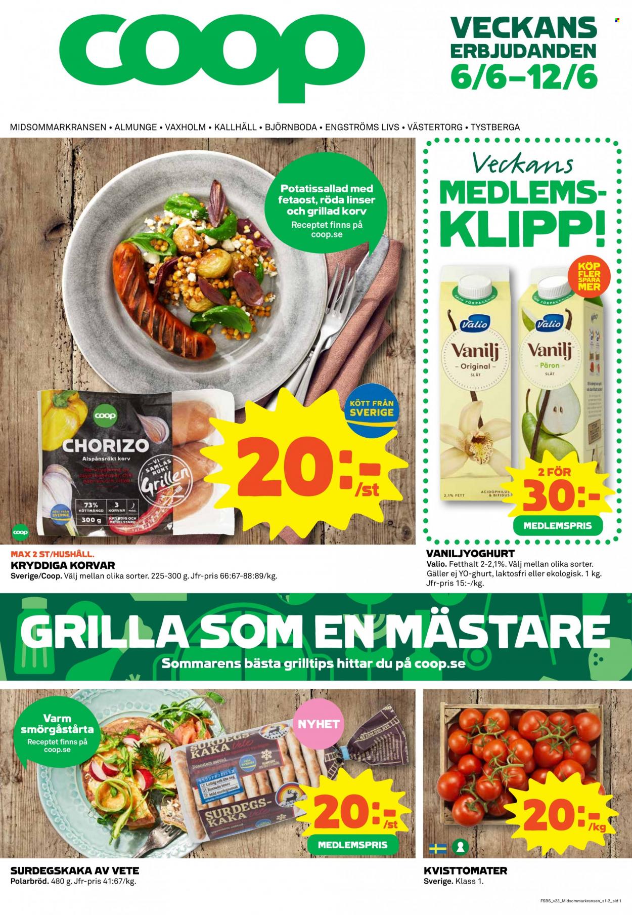 Coop Konsum reklamblad - 6/6 2022 - 12/6 2022. Sida 1