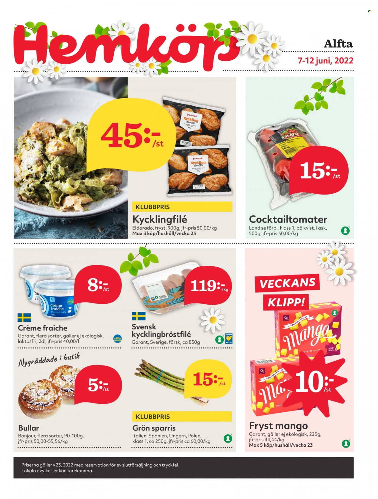 Hemköp reklamblad - 7/6 2022 - 12/6 2022. Sida 1