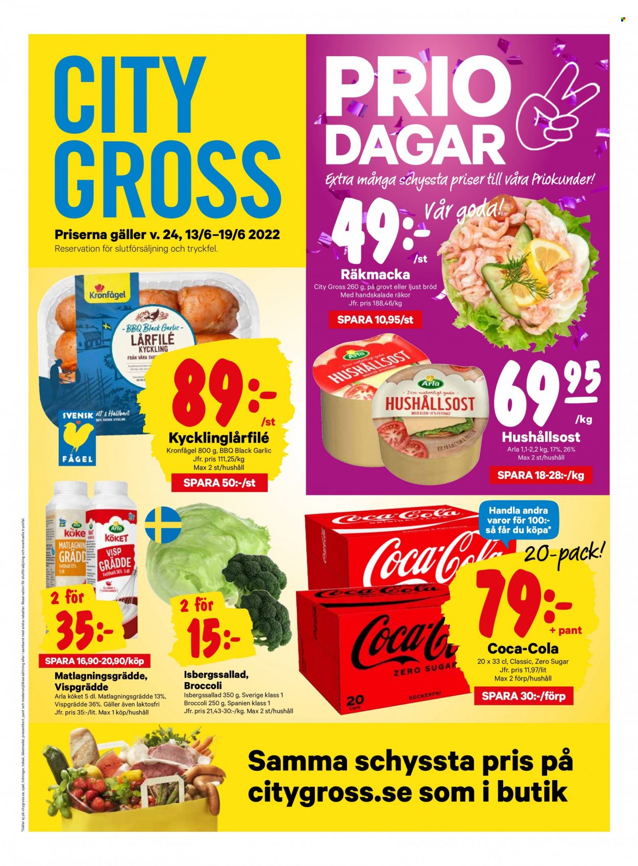 City Gross reklamblad - 13/6 2022 - 19/6 2022. Sida 1