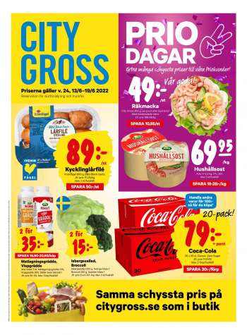City Gross reklamblad - 13/6 2022 - 19/6 2022.