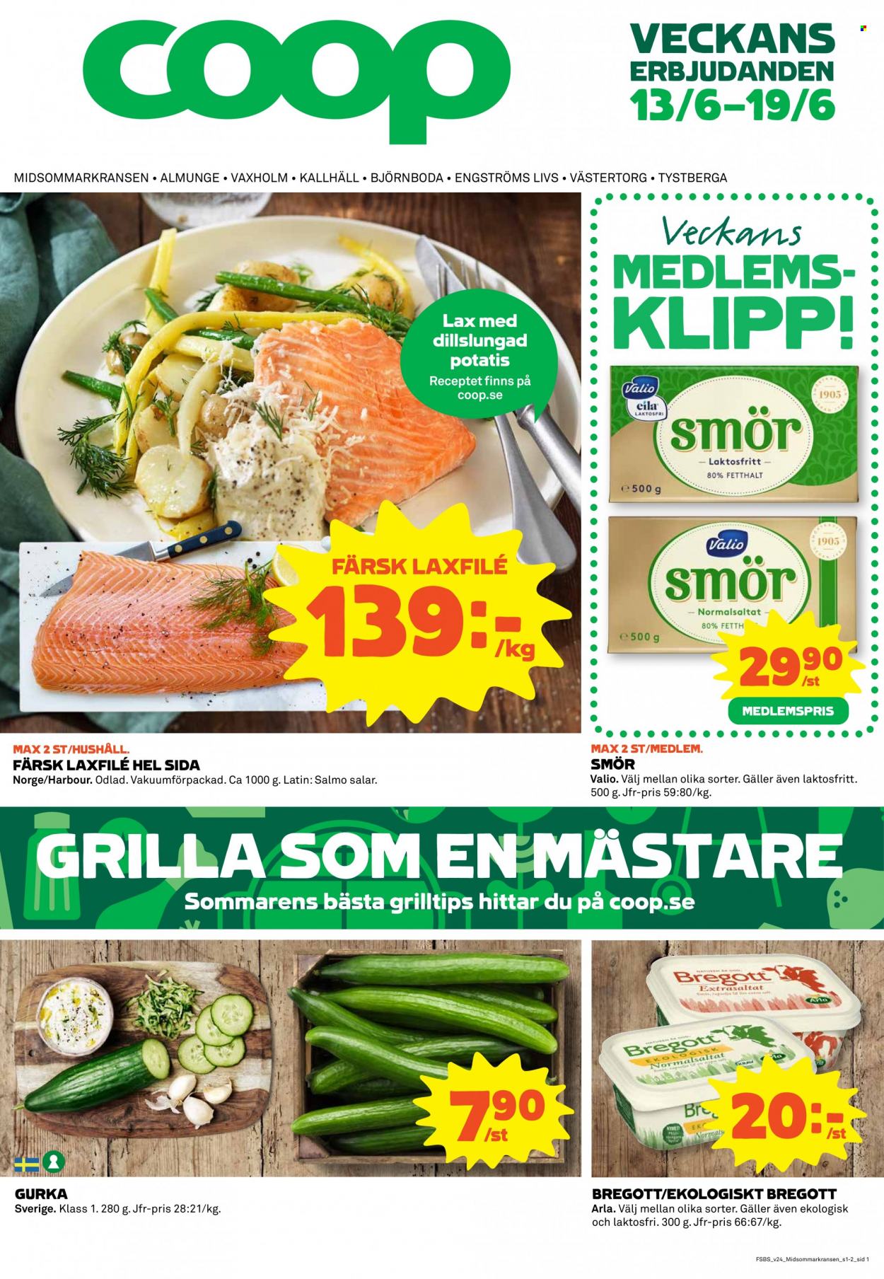 Coop Konsum reklamblad - 13/6 2022 - 19/6 2022. Sida 1
