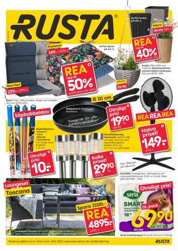 Rusta reklamblad - 15/6 2022 - 19/6 2022.