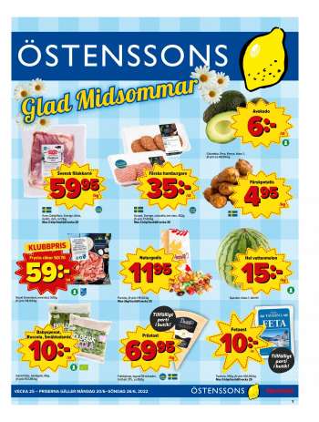 Östenssons reklamblad - 20/6 2022 - 26/6 2022.