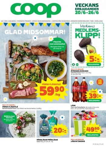 Coop reklamblad - 20/6 2022 - 26/6 2022.