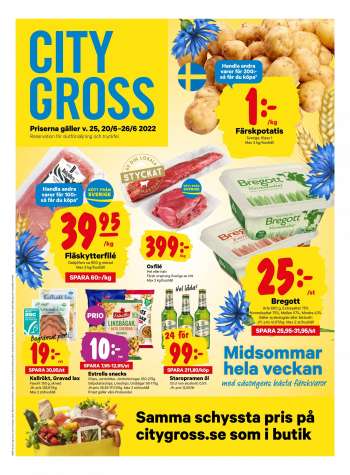 City Gross reklamblad - 20/6 2022 - 26/6 2022.