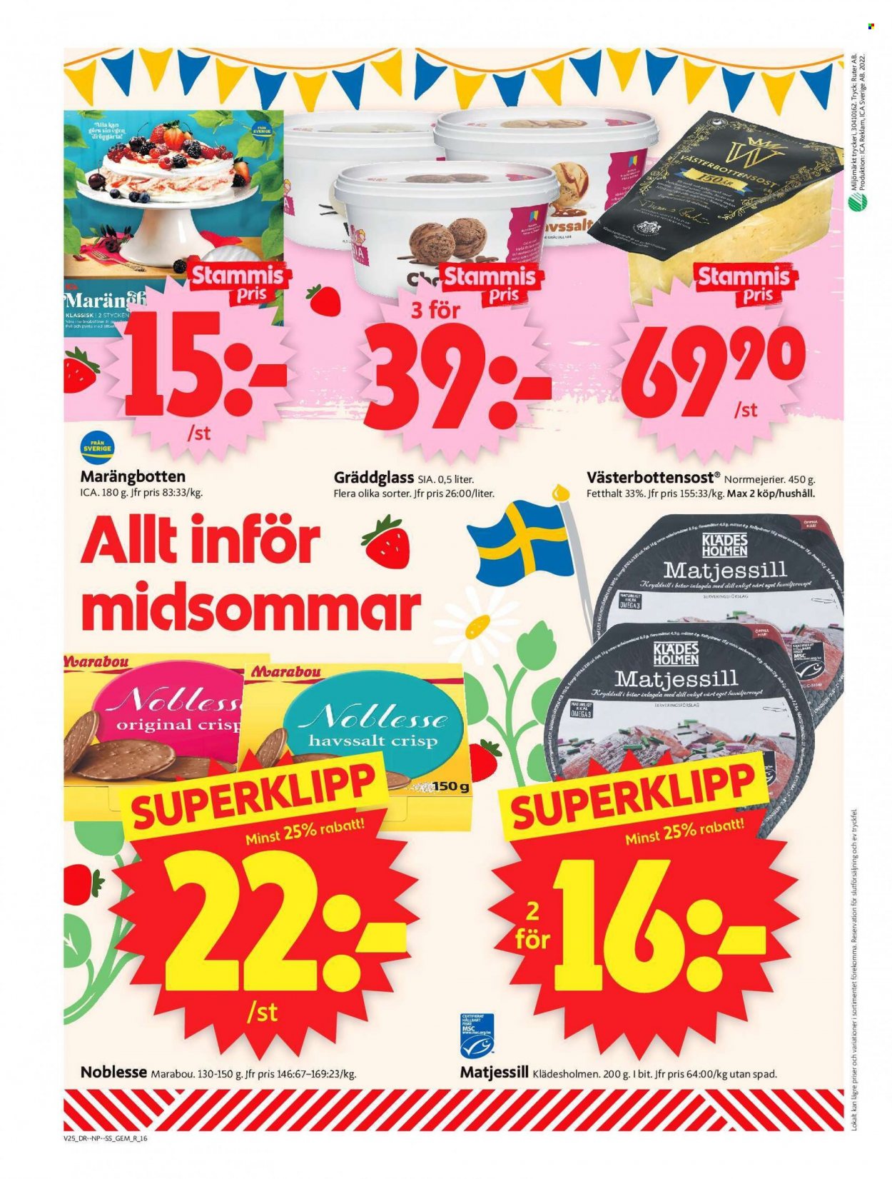 ICA reklamblad - 20/6 2022 - 26/6 2022. Sida 16