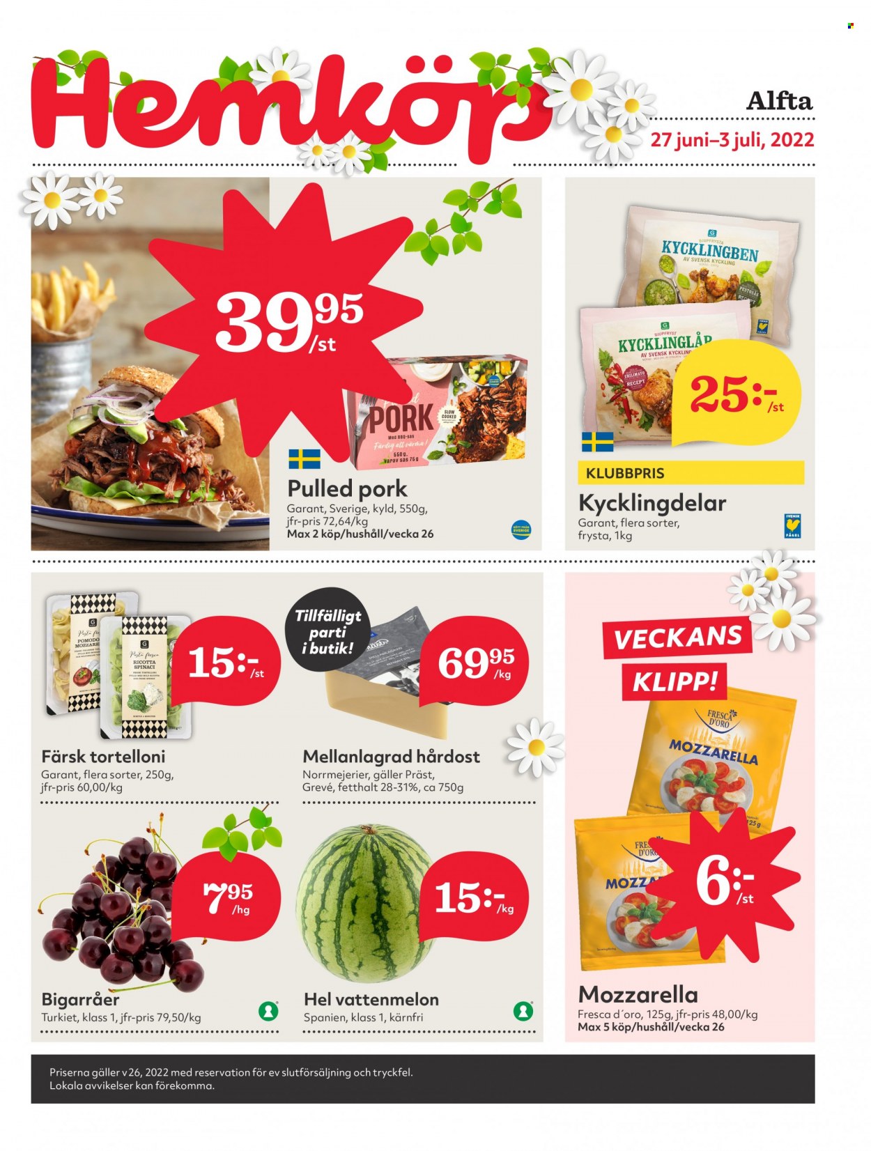 Hemköp reklamblad - 27/6 2022 - 3/7 2022. Sida 1