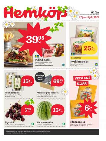 Hemköp reklamblad - 27/6 2022 - 3/7 2022.