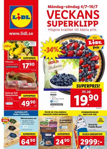 Lidl reklamblad - 4/7 2022 - 10/7 2022.