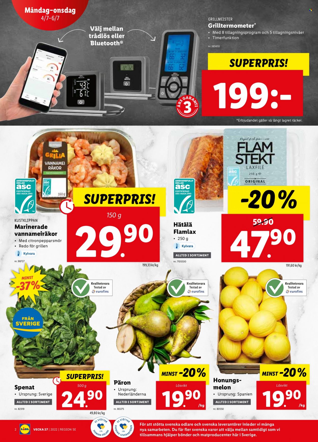 Lidl reklamblad - 4/7 2022 - 10/7 2022. Sida 2