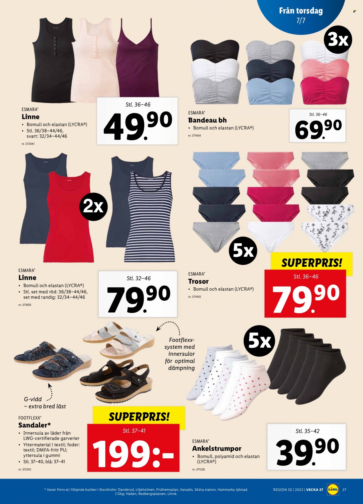 Lidl reklamblad - 4/7 2022 - 10/7 2022. Sida 27