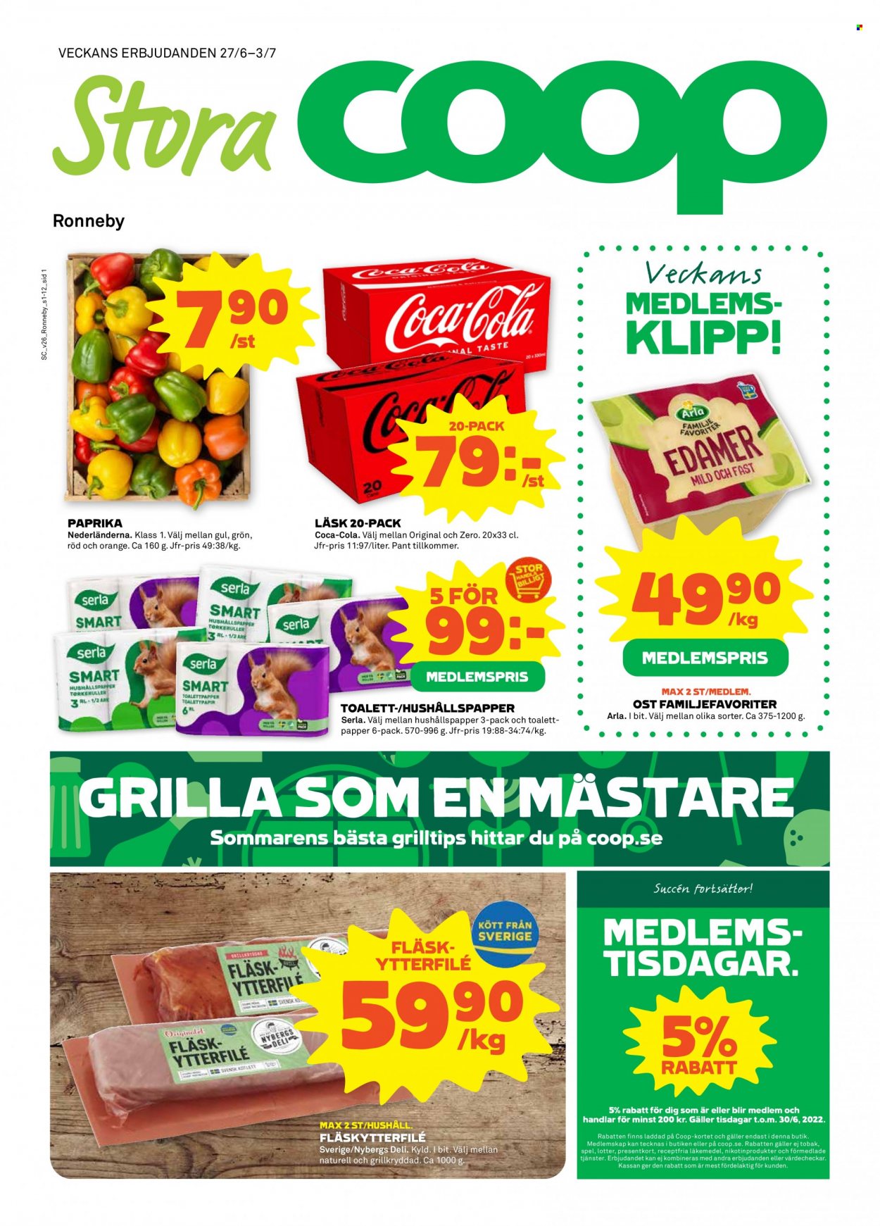 Stora Coop reklamblad - 27/6 2022 - 3/7 2022. Sida 1