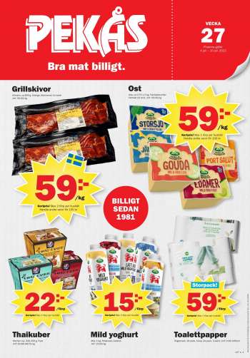 Pekås reklamblad - 4/7 2022 - 10/7 2022.