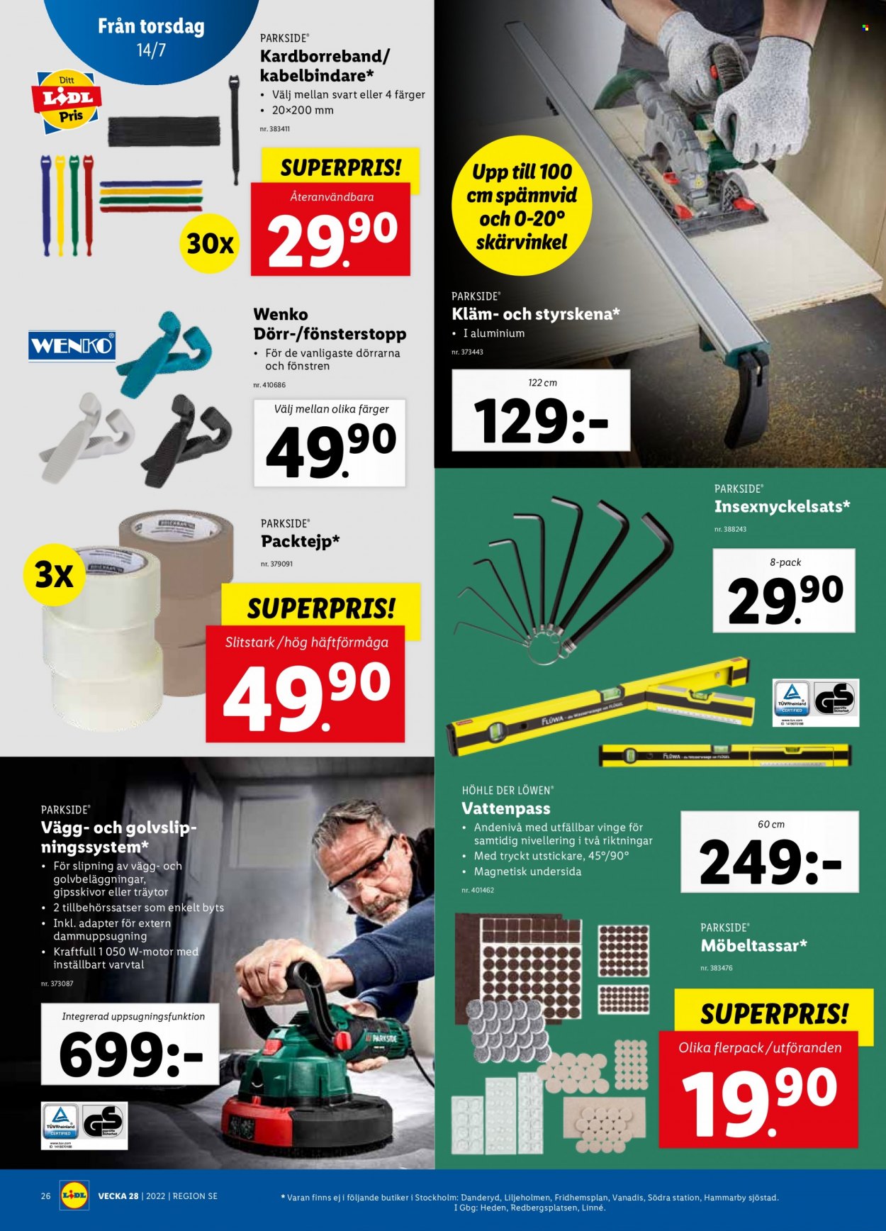 Lidl reklamblad - 11/7 2022 - 17/7 2022. Sida 28