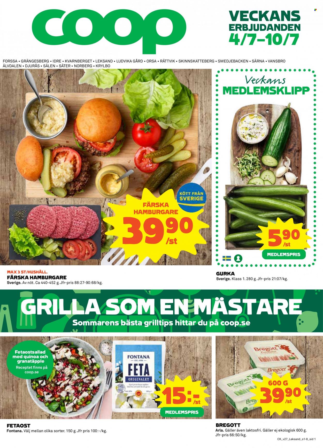Coop reklamblad - 4/7 2022 - 10/7 2022. Sida 1