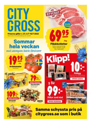 City Gross reklamblad - 4/7 2022 - 10/7 2022.