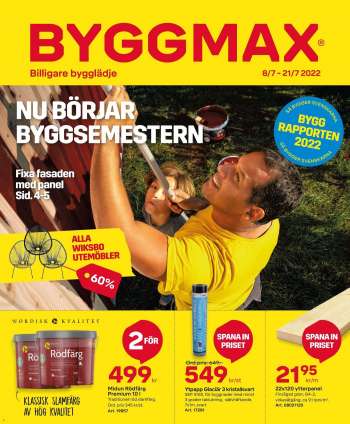 ByggMax reklamblad - 8/7 2022 - 21/7 2022.