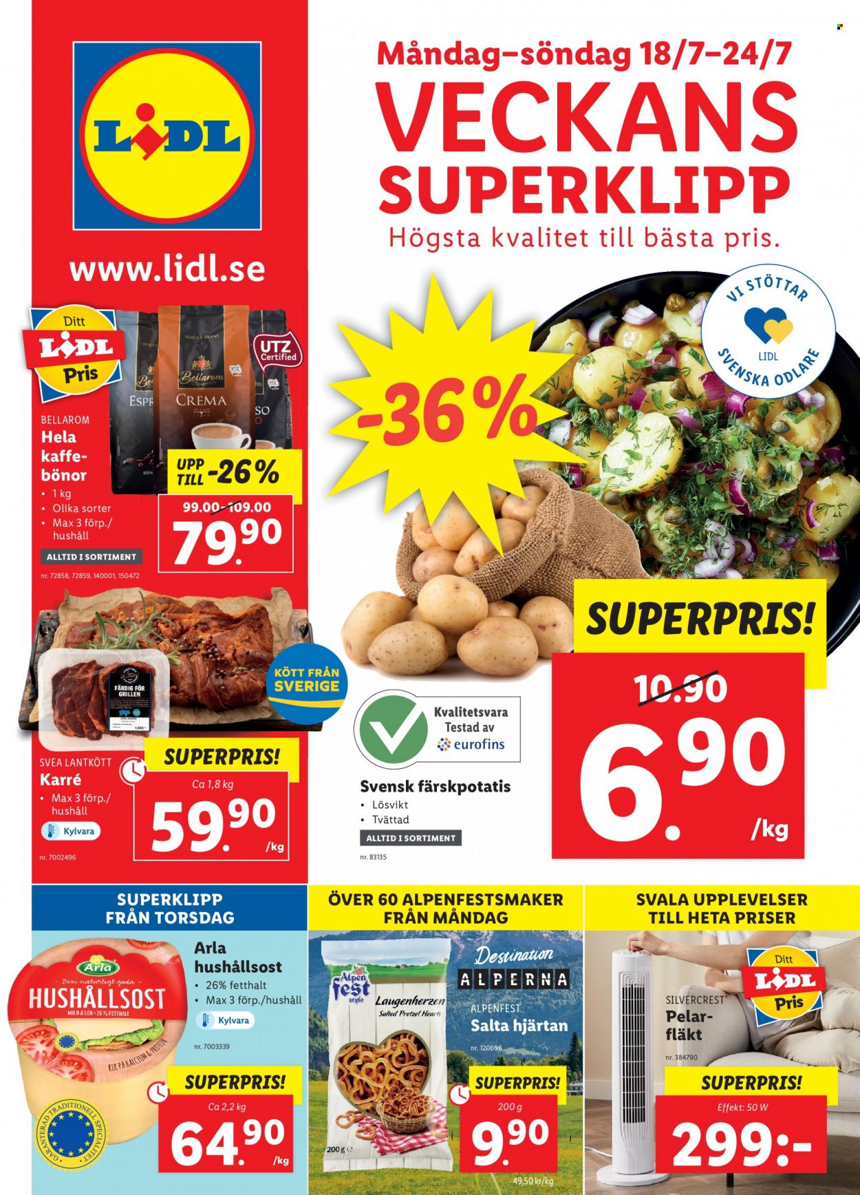 Lidl reklamblad - 18/7 2022 - 24/7 2022. Sida 1