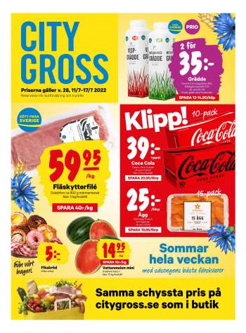 City Gross reklamblad - 11/7 2022 - 17/7 2022.