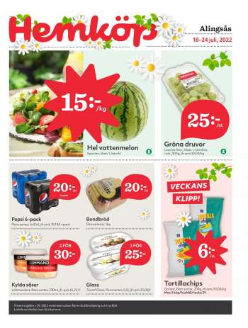 Hemköp reklamblad - 18/7 2022 - 24/7 2022.