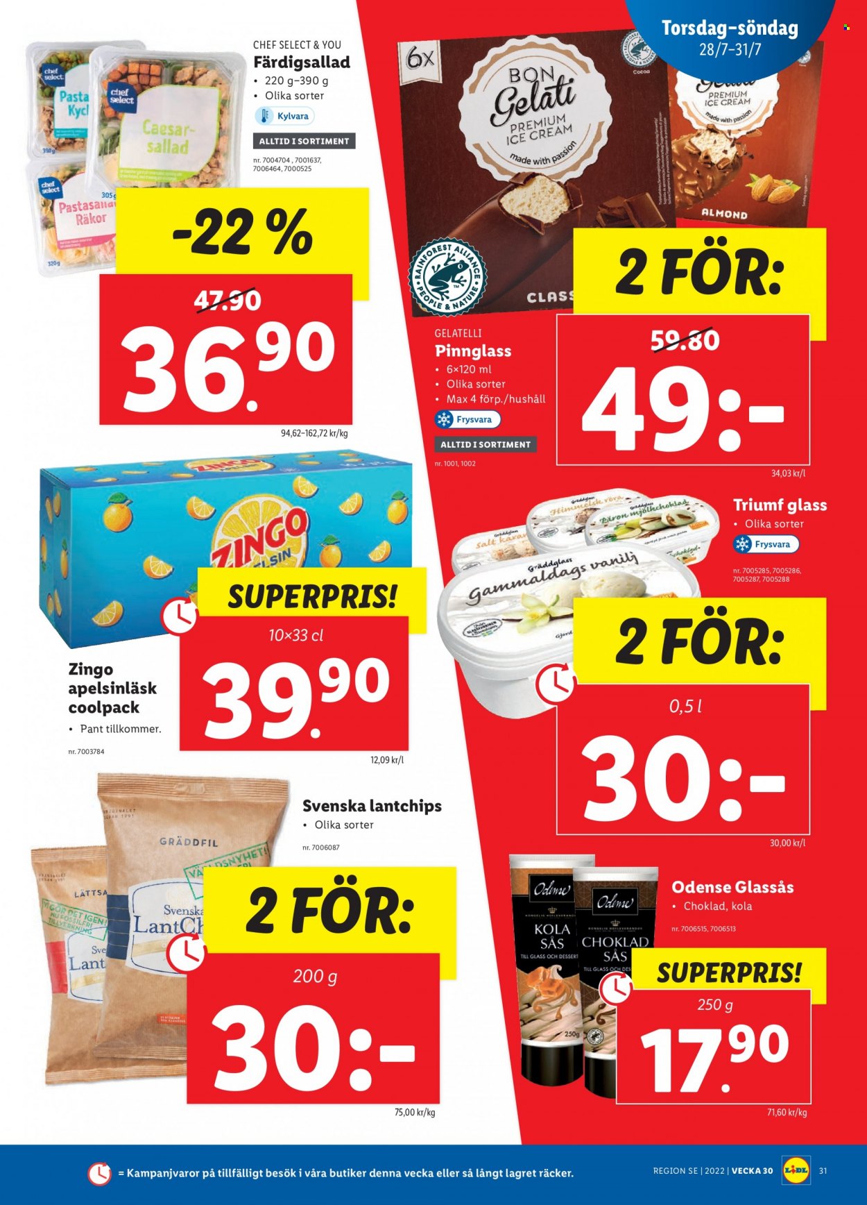 Lidl reklamblad - 25/7 2022 - 31/7 2022. Sida 35