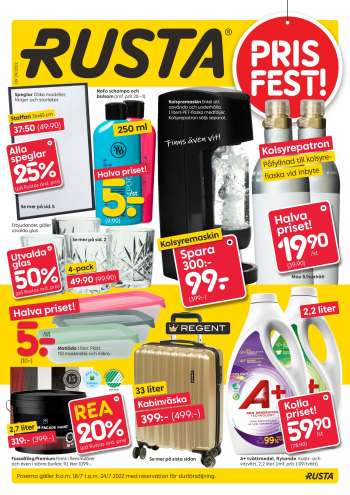 Rusta reklamblad - 18/7 2022 - 24/7 2022.