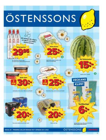 Östenssons reklamblad - 18/7 2022 - 24/7 2022.