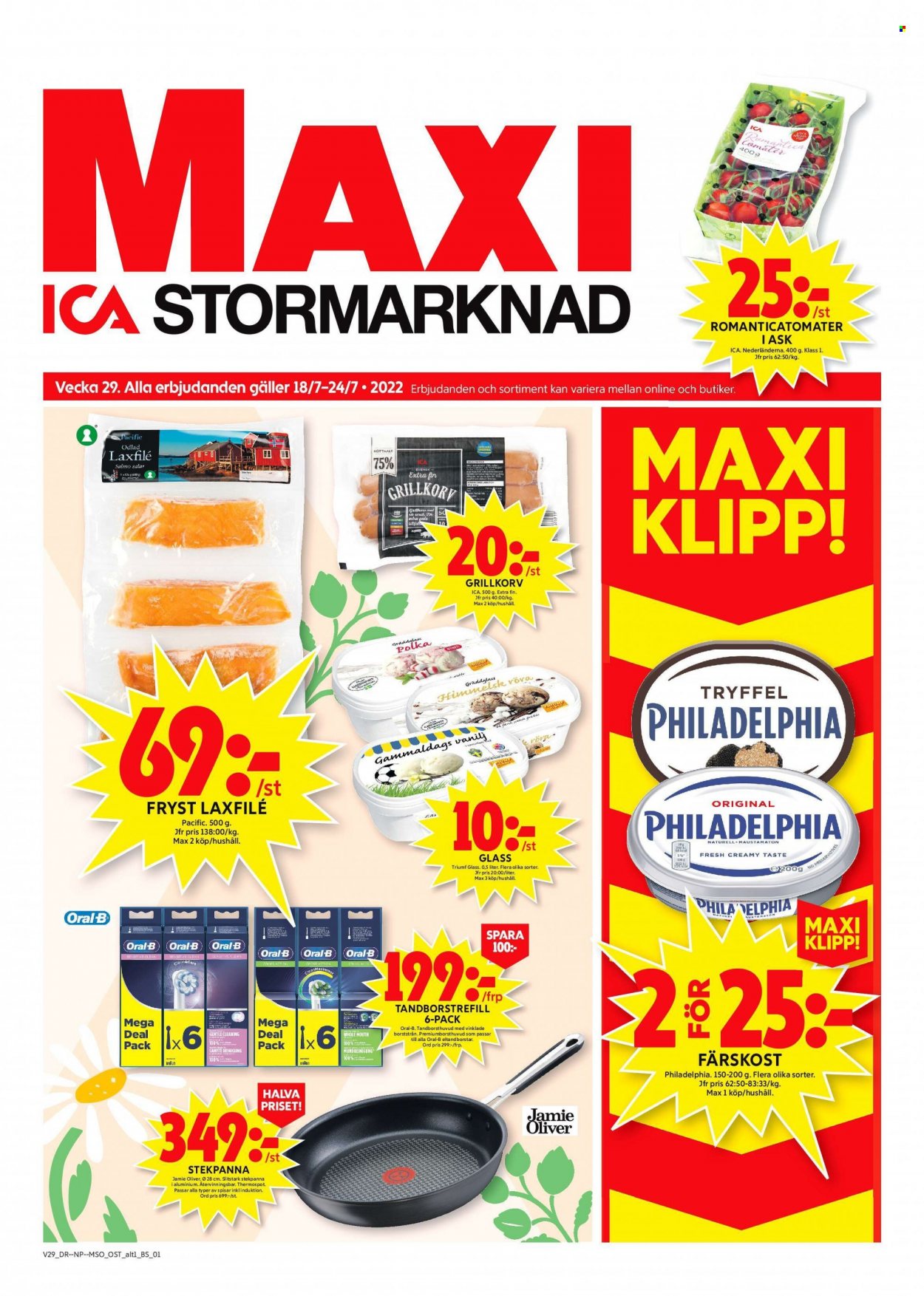 ICA reklamblad - 18/7 2022 - 24/7 2022. Sida 1