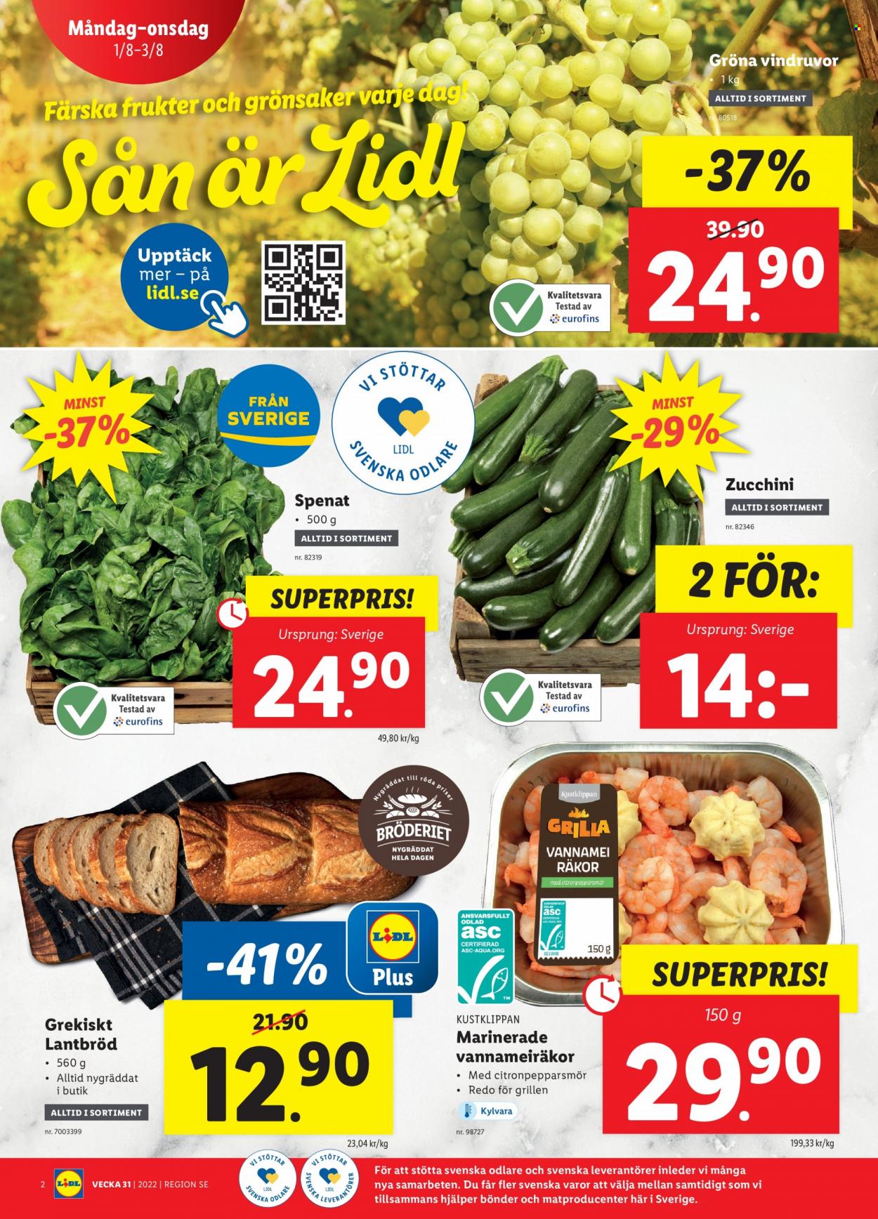 Lidl reklamblad - 1/8 2022 - 7/8 2022. Sida 2