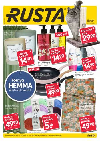 Rusta reklamblad - 25/7 2022 - 2/8 2022.