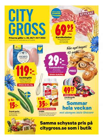 City Gross reklamblad - 25/7 2022 - 31/7 2022.