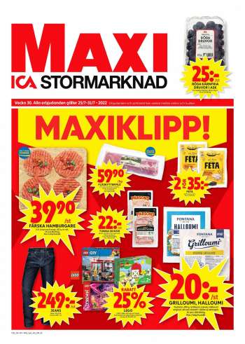 ICA reklamblad - 25/7 2022 - 31/7 2022.