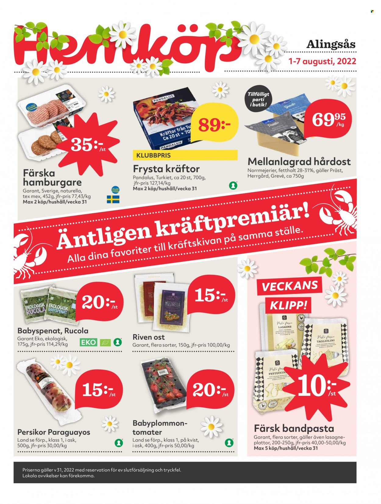 Hemköp reklamblad - 1/8 2022 - 7/8 2022. Sida 1