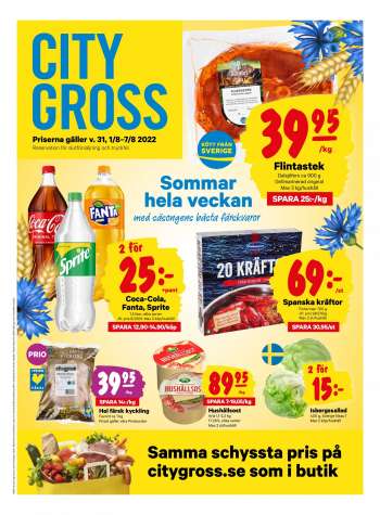 City Gross reklamblad - 1/8 2022 - 7/8 2022.