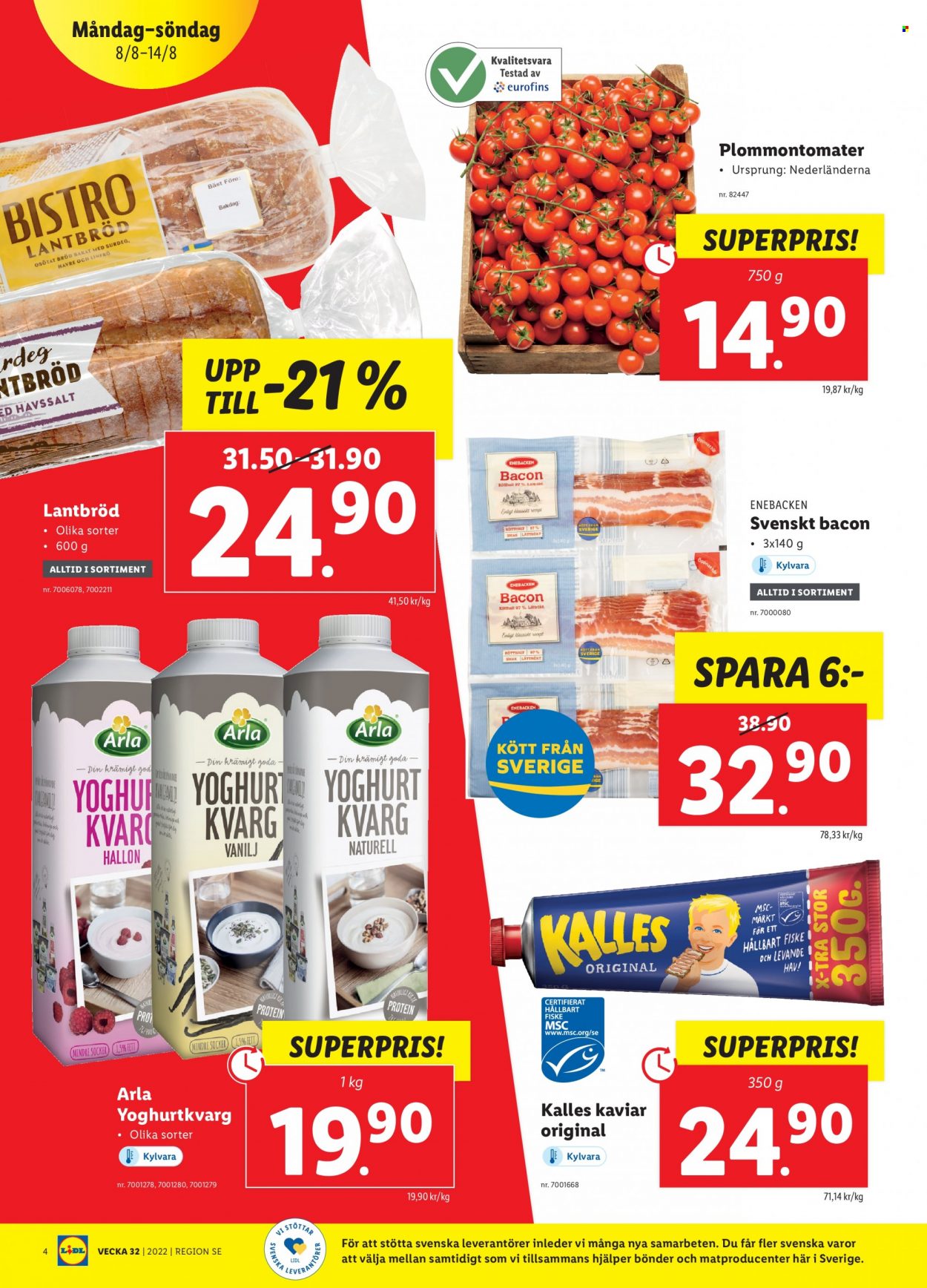 Lidl reklamblad - 8/8 2022 - 14/8 2022. Sida 4