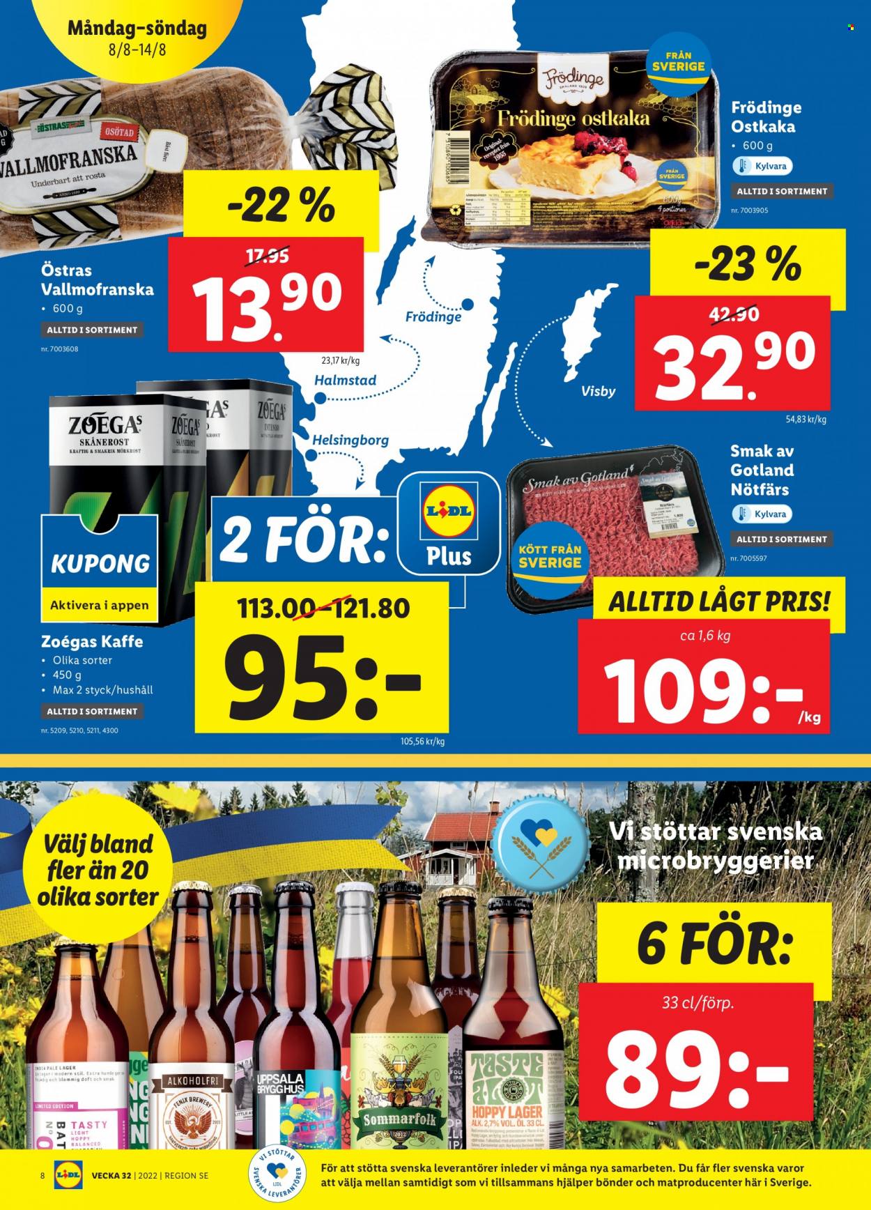 Lidl reklamblad - 8/8 2022 - 14/8 2022. Sida 8