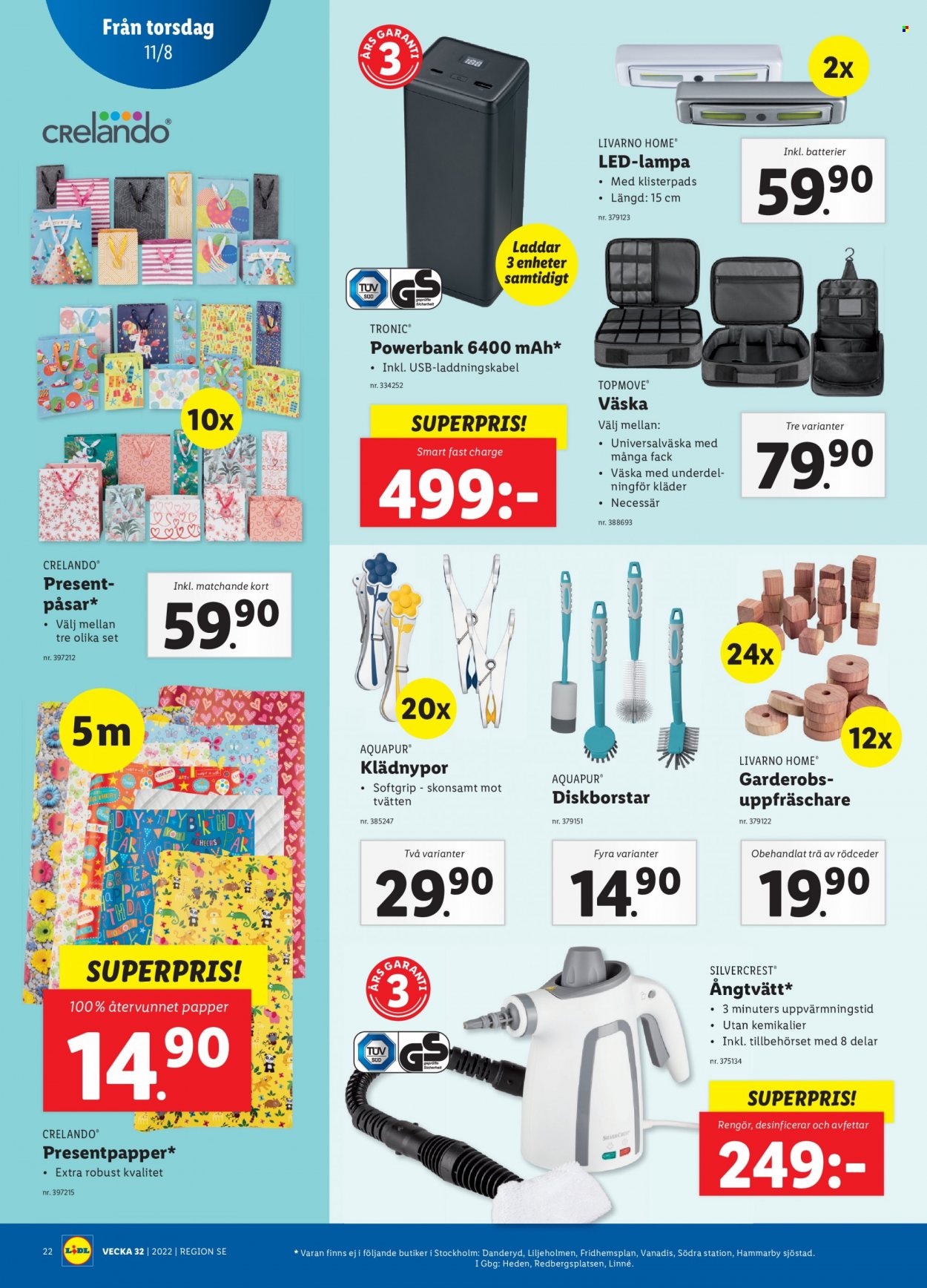 Lidl reklamblad - 8/8 2022 - 14/8 2022. Sida 24