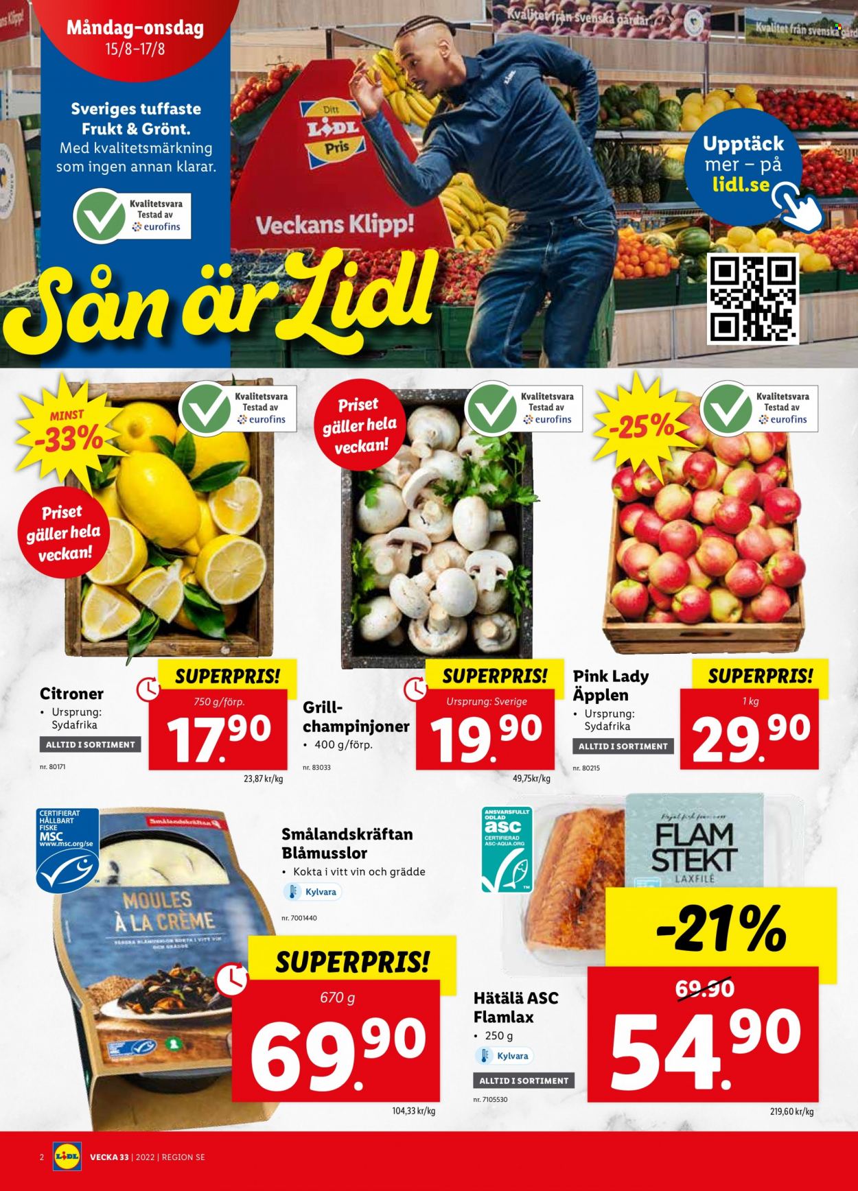 Lidl reklamblad - 15/8 2022 - 21/8 2022. Sida 2