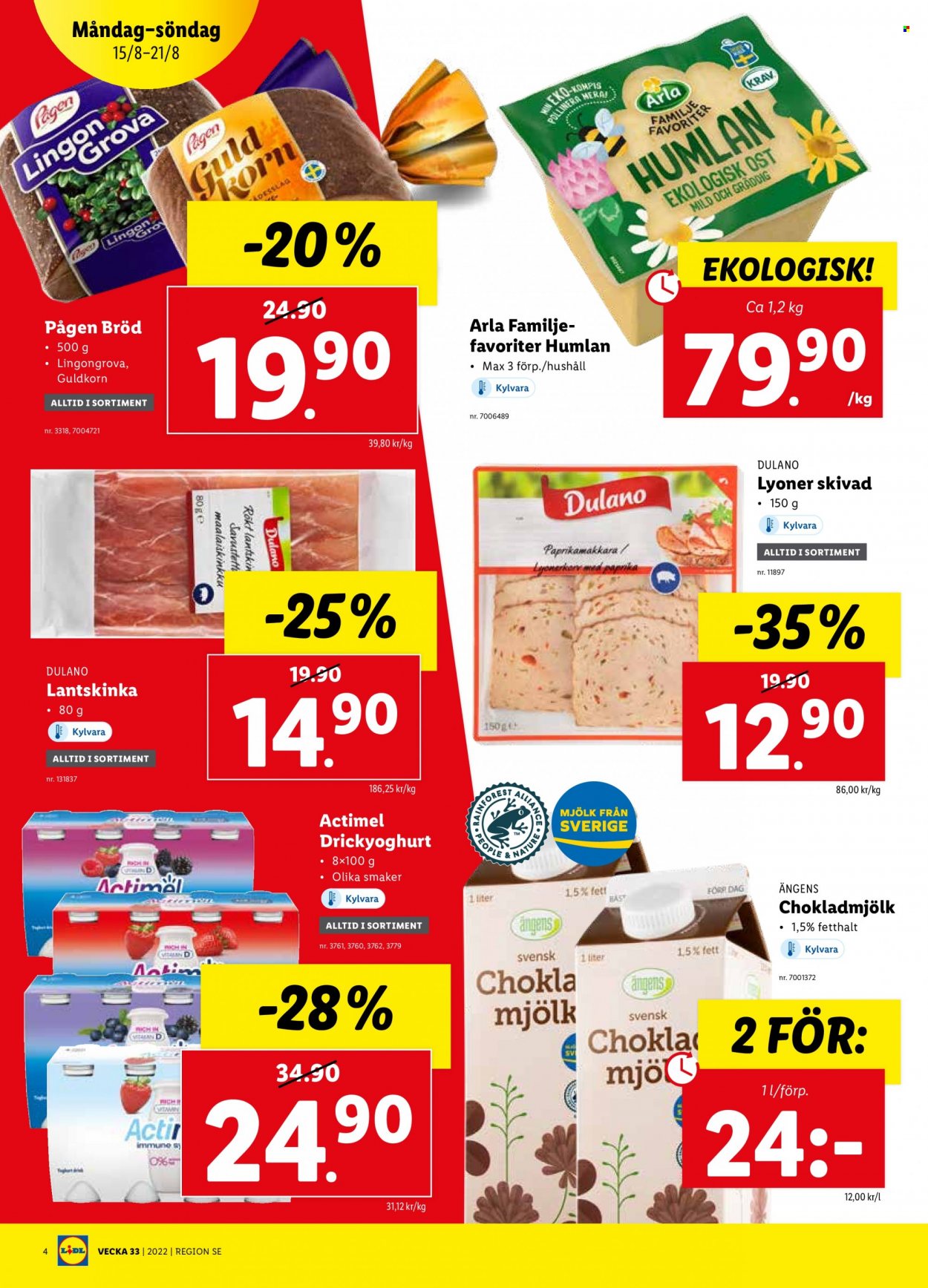 Lidl reklamblad - 15/8 2022 - 21/8 2022. Sida 4